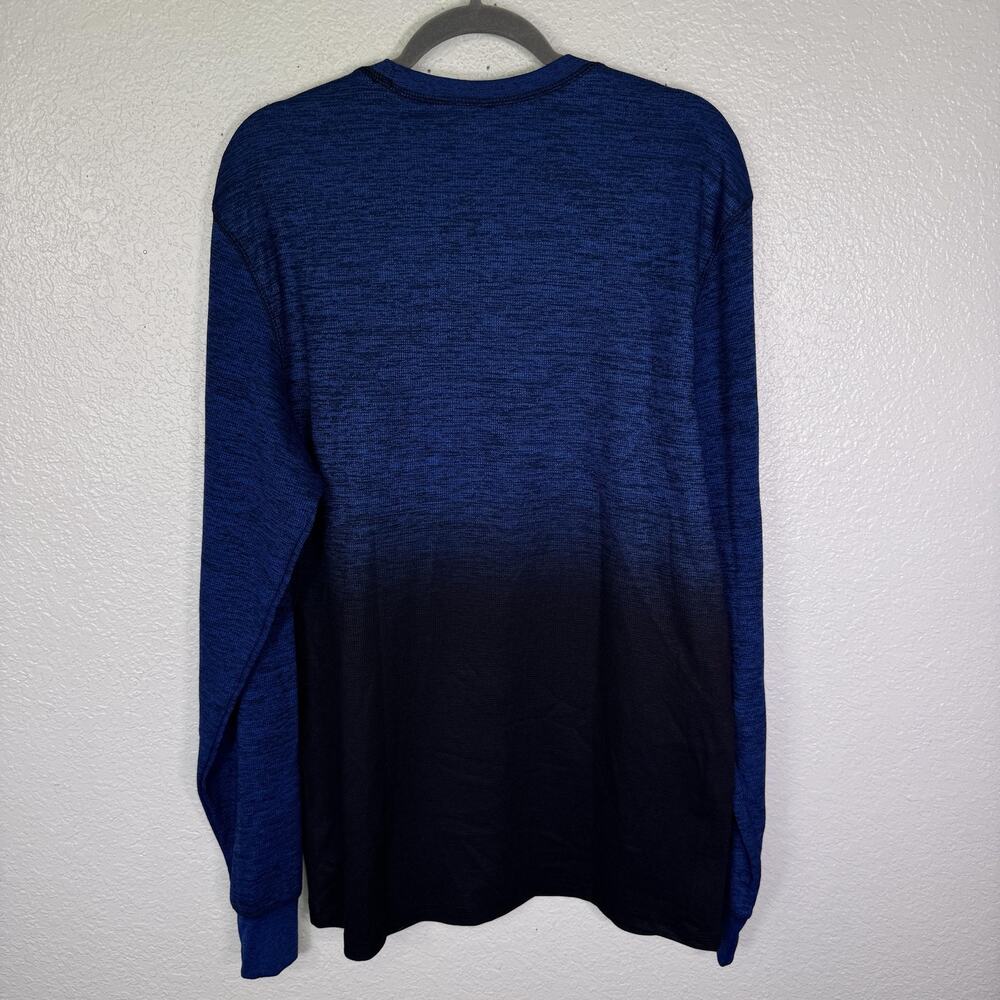 American Fighter Shirt Mens 2XL Oakview Long Sleeve Thermal Graphic Tee Blue NEW - Picture 2 of 10
